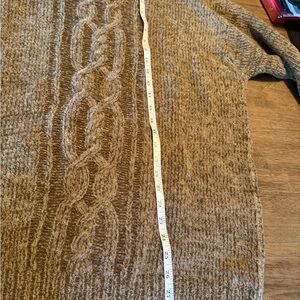 Men's Classic Brown Cable Hand Knit from Ireland